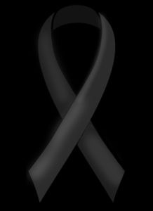 Black Ribbon. Sadness for the Trump government in the U.S.